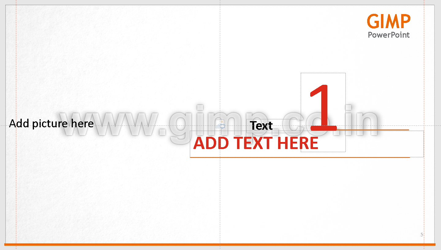 Master slide for repetitive layouts