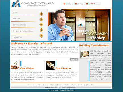 Website for Infrastructure Contracting Services