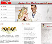 Web Design for Paediatric Anaesthologists