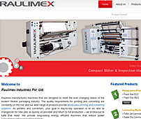 Web Design of Printing Machines Manufacturer